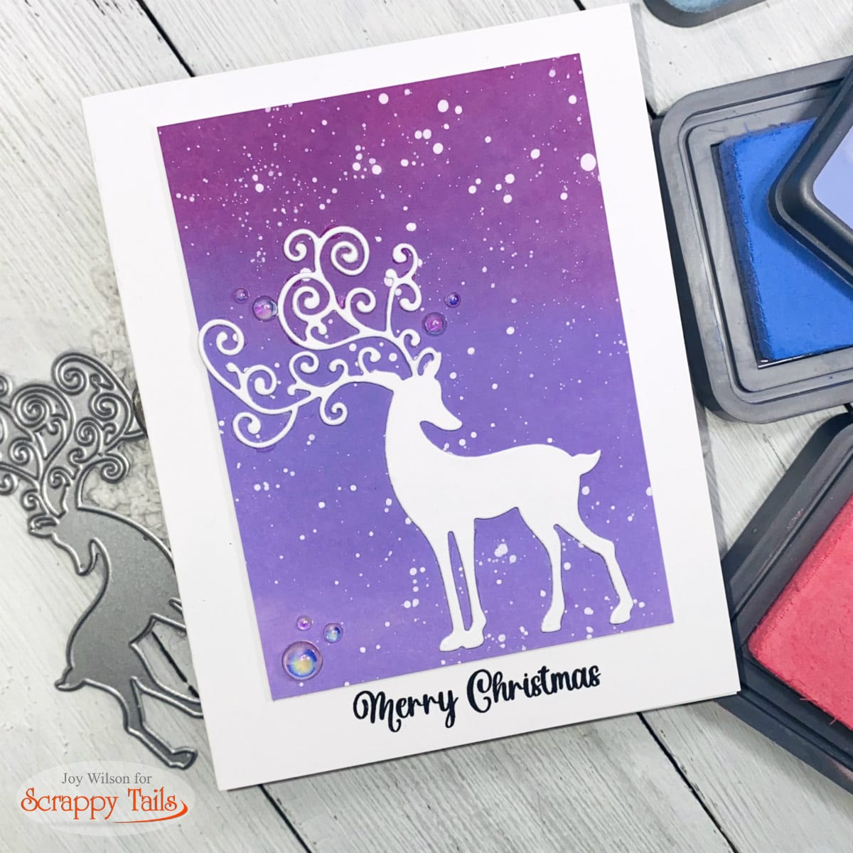 Quick and Fun Snowy Christmas Cards