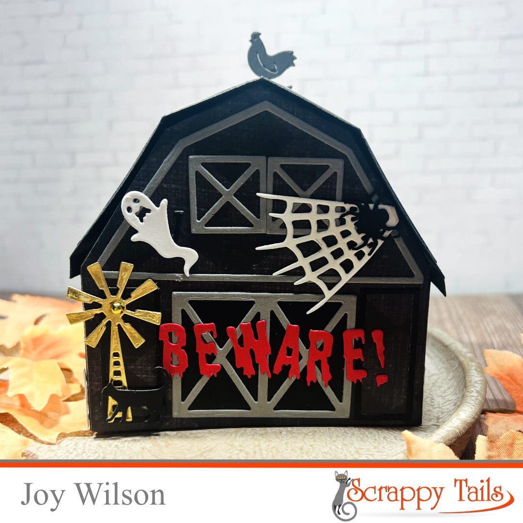 Three Dimensional Haunted Halloween Barn