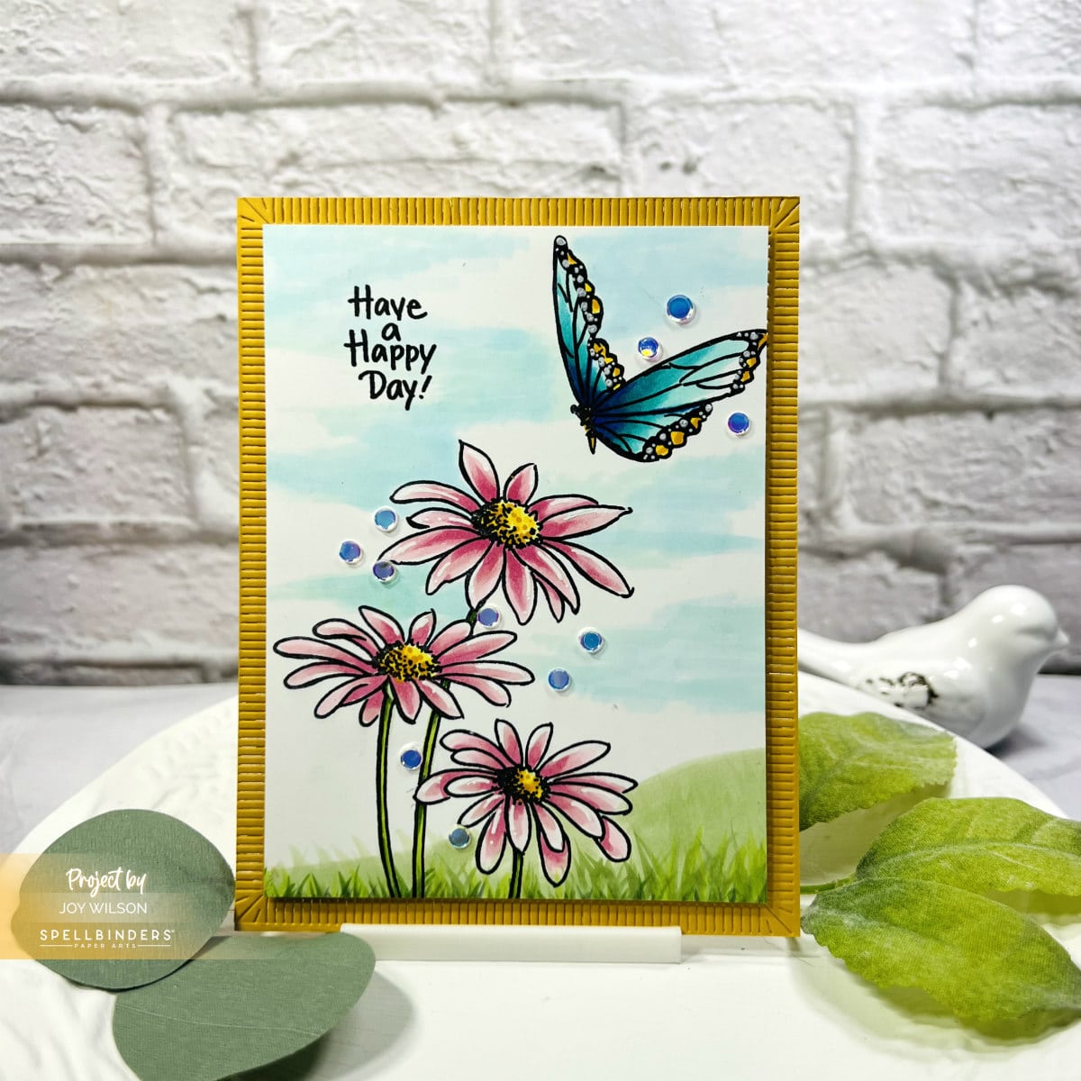 New Spellbinders and Stampendous Hello Butterfly