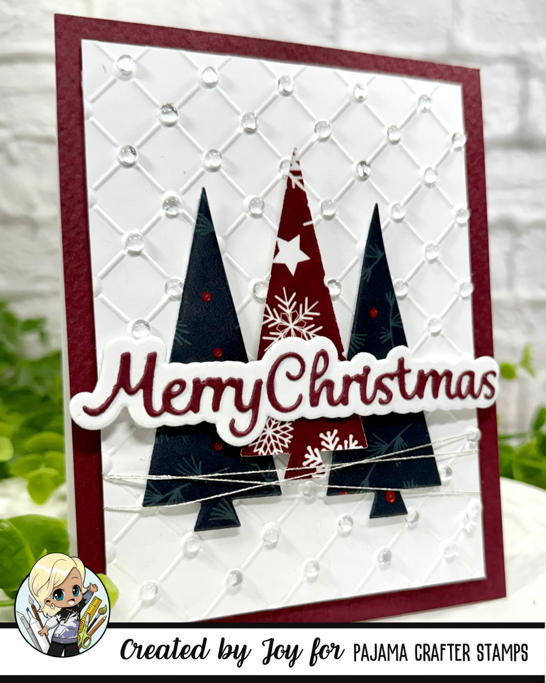 Easy Christmas Cards Using Patterned Paper & Die Cuts